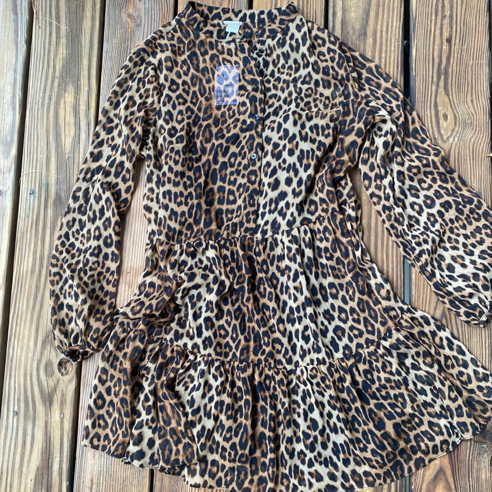 Animal print H&M dress